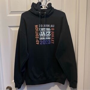 Festival Jazz Montreal 2023 Hoodie sweater pull Large Men long sleeve music fest